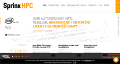Desktop Screenshot of hpc.sprinx.cz